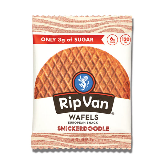 Rip Van Wafels Snickerdoodle Stroopwafels - Healthy Snacks - 12 Pack