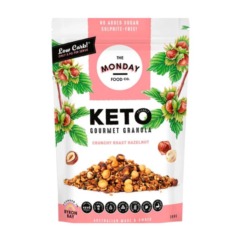 The Monday Food Co. Keto Gourmet Granola Crunchy Roast Hazelnut 300g