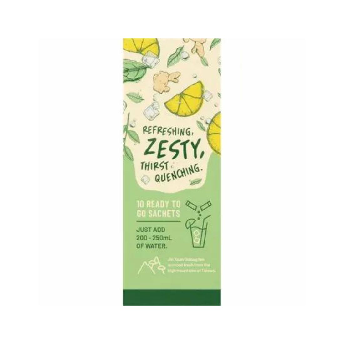 Evolution Botanicals Ready Set Kombucha Zesty Lemon & Ginger Sachets 10pk