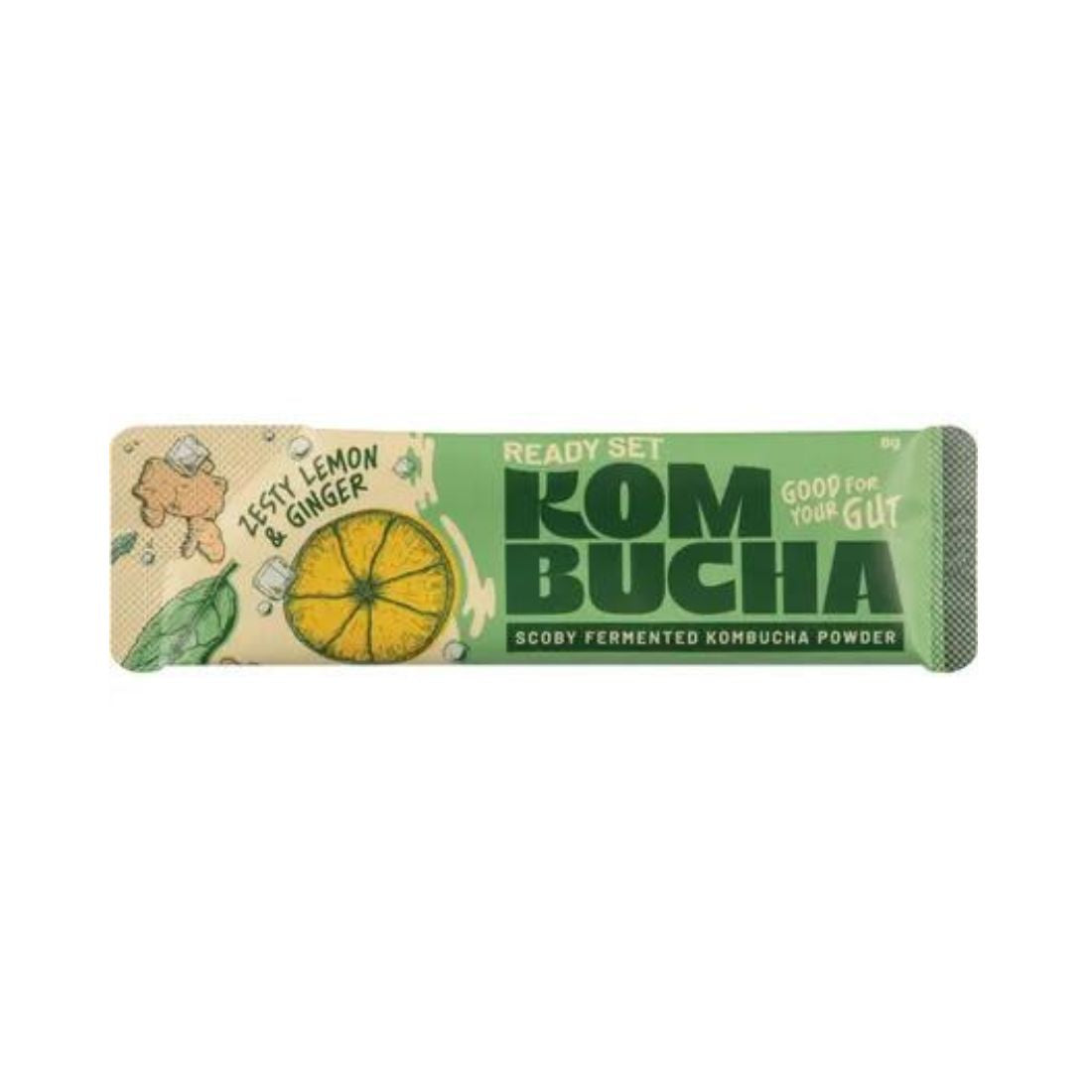 Evolution Botanicals Ready Set Kombucha Zesty Lemon & Ginger Sachets 10pk