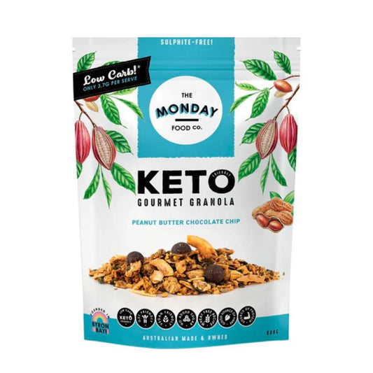 The Monday Food Co. Keto Gourmet Granola Peanut Butter Chocolate Chip 800g