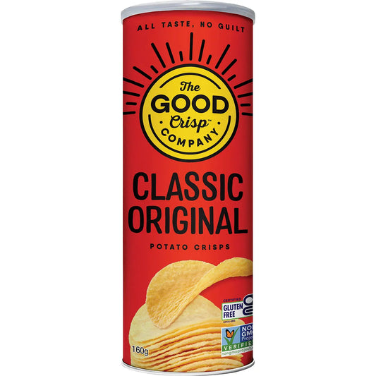 THE GOOD CRISP COMPANY Potato Crisps Classic Original 8x160g