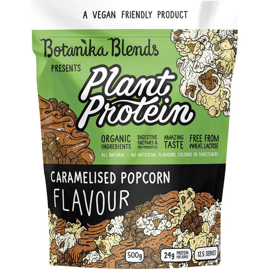 BOTANIKA BLENDS Plant Protein Caramelised Popcorn 500g