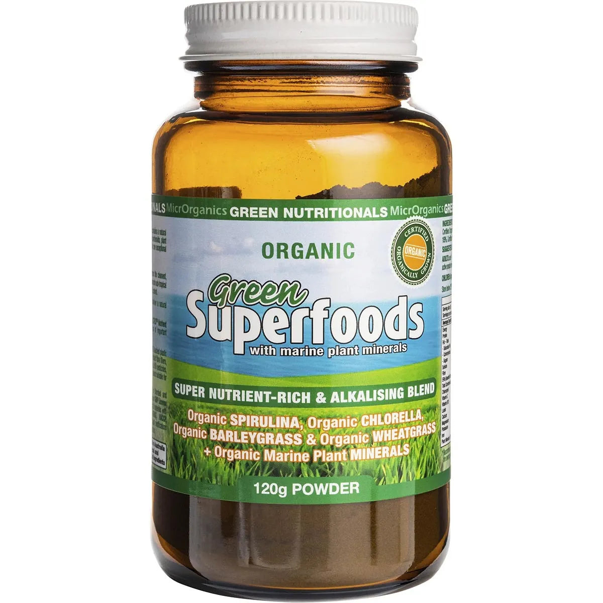 GREEN NUTRITIONALS Organic Green Superfoods Powder 120g