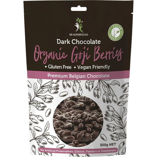 DR SUPERFOODS Goji Berries Organic Dark Chocolate 300g