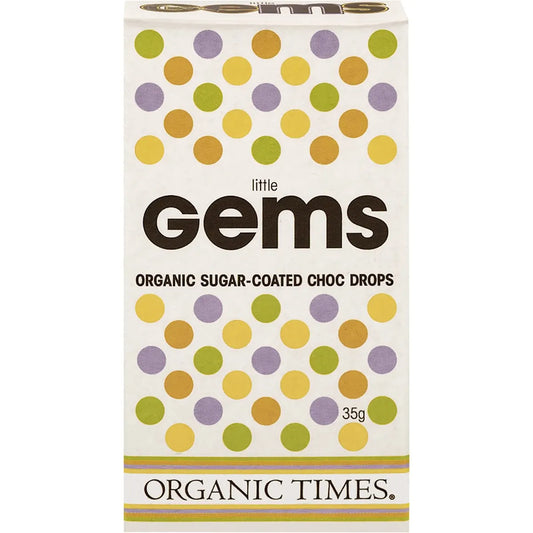 ORGANIC TIMES Chocolate Little Gems 18x35g