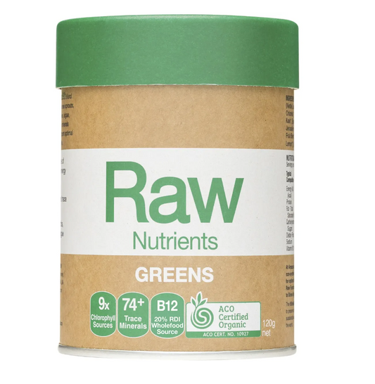 AMAZONIA Raw Nutrients Greens Mint & Vanilla Flavour 120g