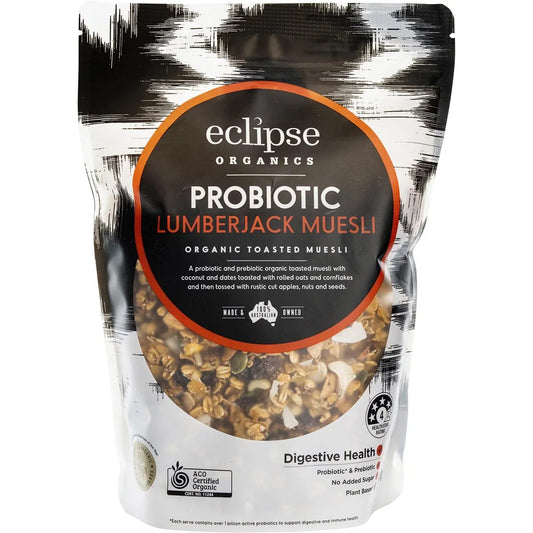 ECLIPSE ORGANICS Organic Muesli Probiotic Lumberjack 410g