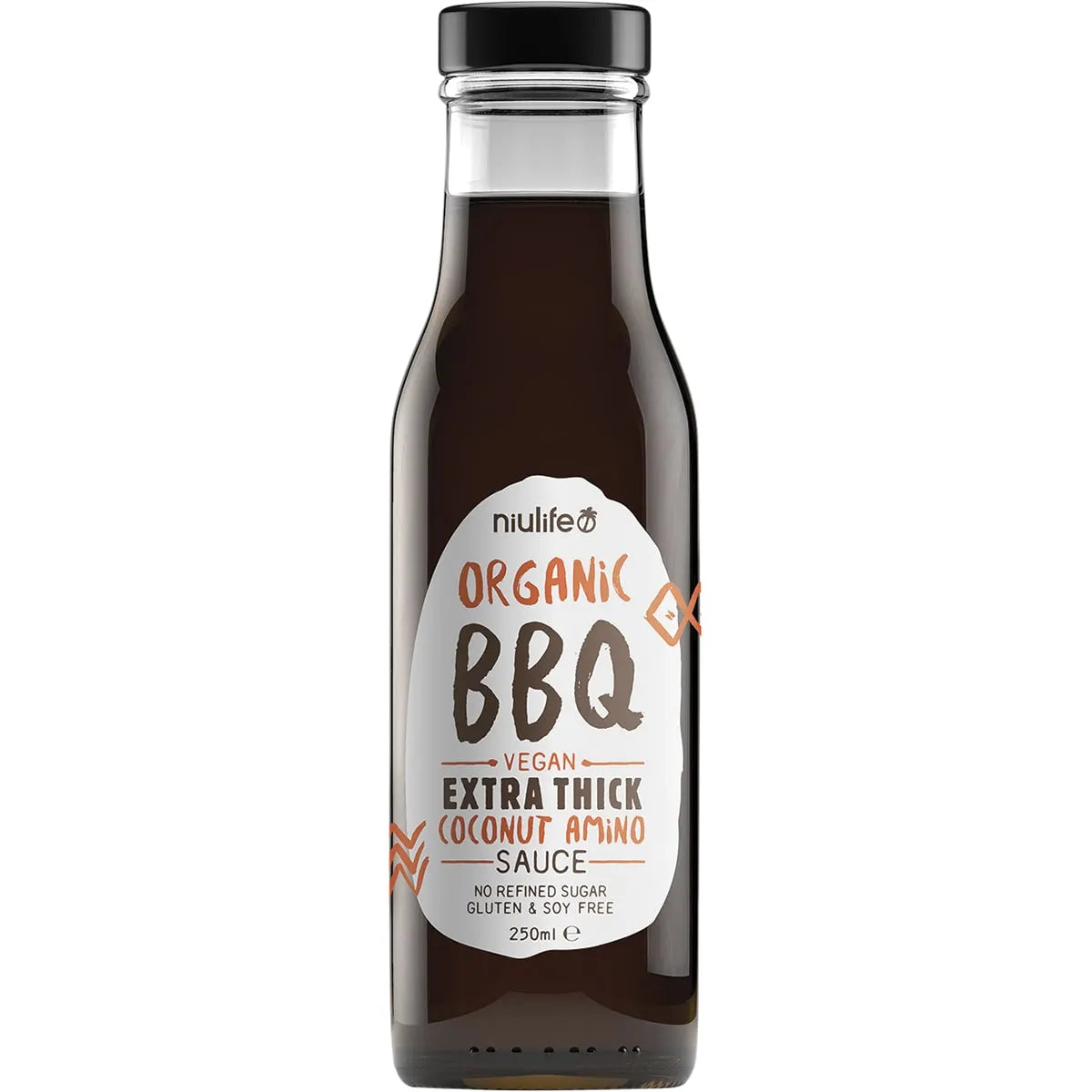 NIULIFE Organic Coconut Amino Sauce Extra Thick BBQ 6x250ml