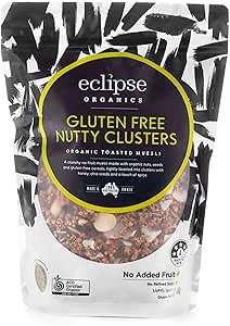 Eclipse Organics Muesli - Toasted Gluten Free Nutty Clusters 400g Zip Bag