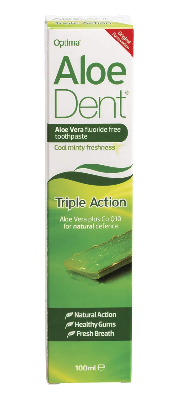 ALOE DENT Toothpaste Fluoride Free Triple Action 100ml – wallaby wellness