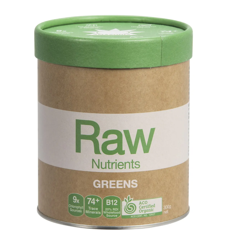 AMAZONIA Raw Nutrients Greens Mint & Vanilla Flavour 300g