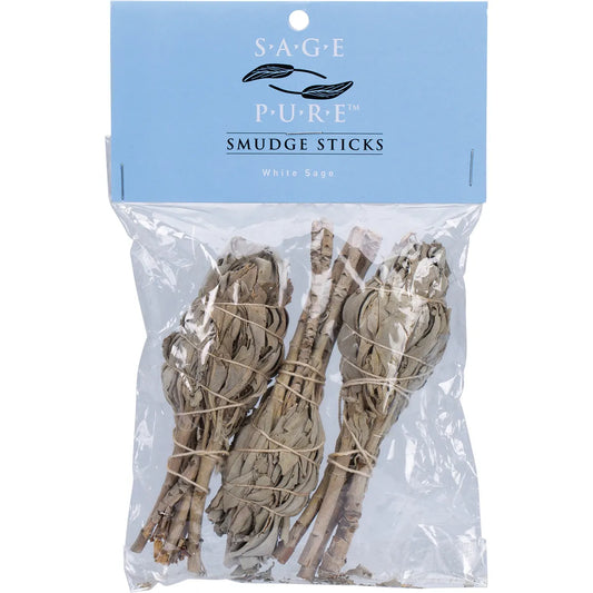 TULSI Sage Pure Smudge Stick White Sage Small 8cm 3pk