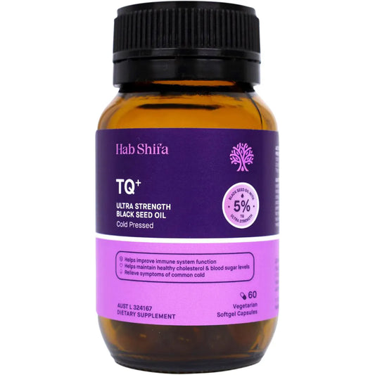 HAB SHIFA TQ+ Ultra Strength Black Seed Oil Vegecapsules 60 Caps