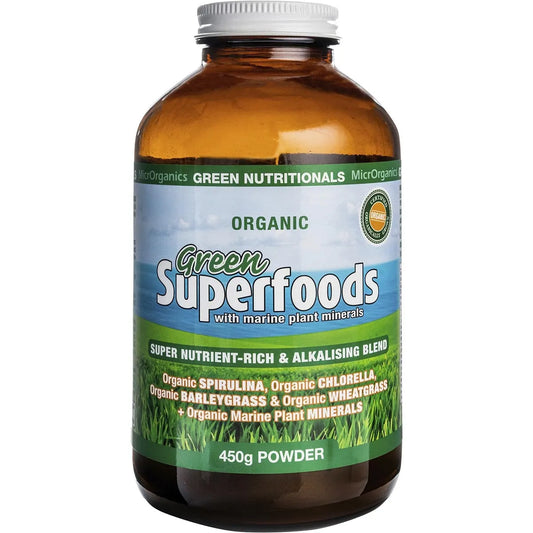 GREEN NUTRITIONALS Organic Green Superfoods Powder 450g