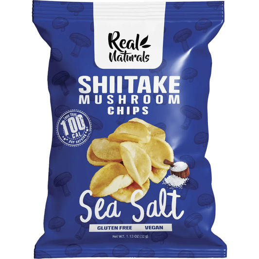 REAL NATURALS Shiitake Mushroom Chips Sea Salt 12x32g