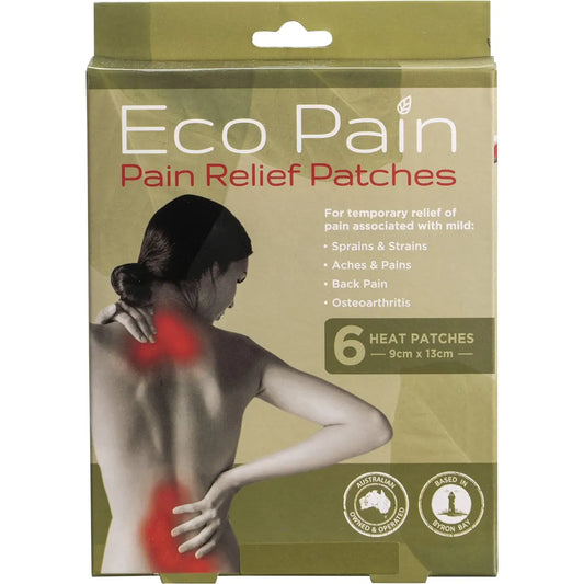 BYRON NATURALS Eco Pain Heat Patches 6pk