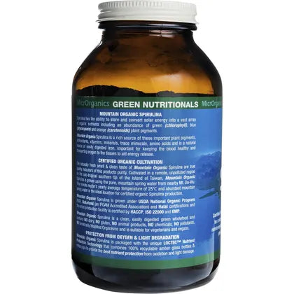 GREEN NUTRITIONALS Mountain Organic Spirulina Powder 250g