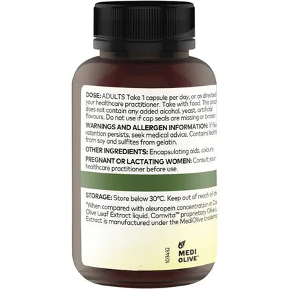 COMVITA Olive Leaf Extract Capsules 60 Caps