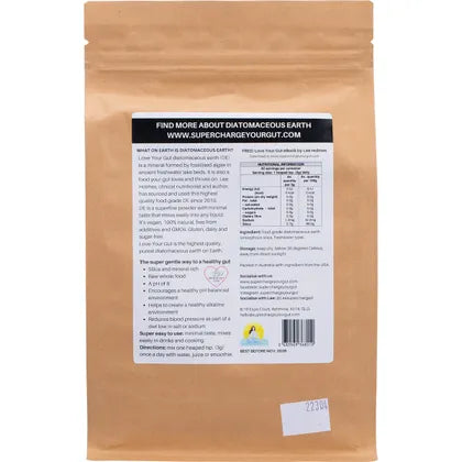 SUPERCHARGED FOOD Love Your Gut Powder Diatomaceous Earth 250g