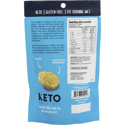 KETO NATURALS Cookies Buttery Coconut 8x64g