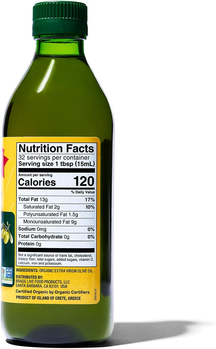 Bragg Organic Cold Pressed Olive Oil, 946 ml