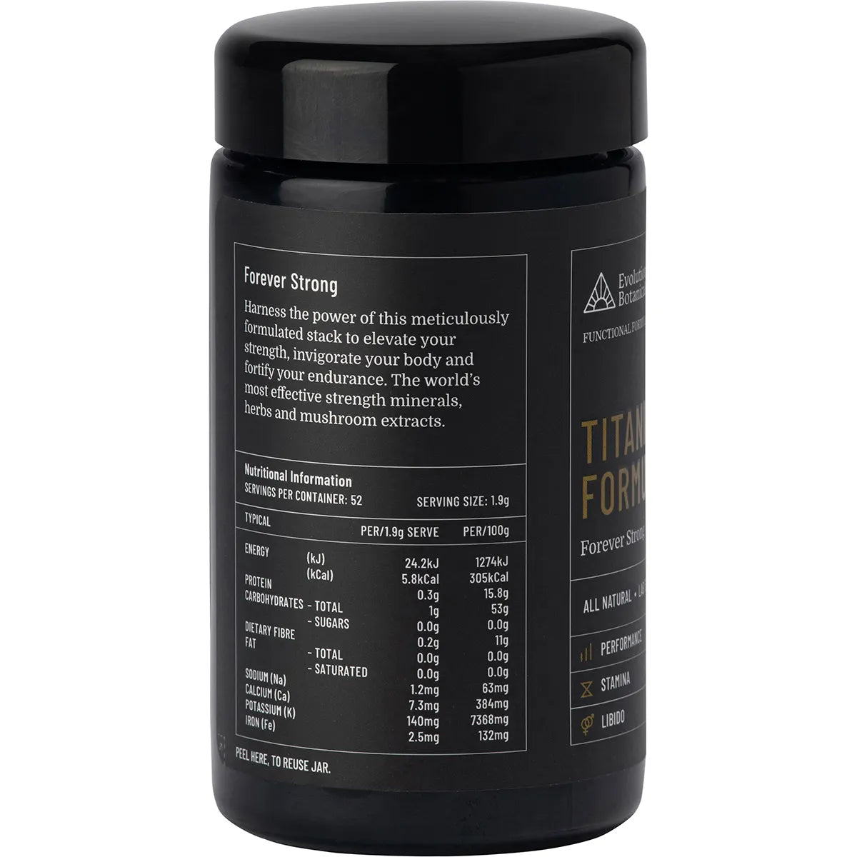 EVOLUTION BOTANICALS Titanium Formula Forever Strong 100g