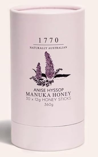 Anise Hyssop & Manuka Honey Sticks, Handmade Lozenges with Herbs & Honey 30x12g 360g