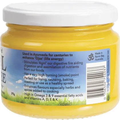 SOL ORGANICS Grass Fed Ghee 275g