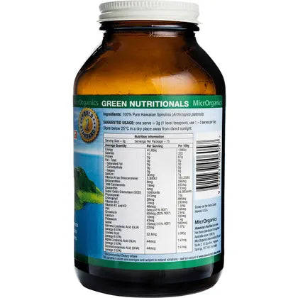 GREEN NUTRITIONALS Hawaiian Pacifica Spirulina Powder 225g