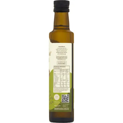 HEMP FOODS AUSTRALIA Organic Hemp Gold Seed Oil Contains Omega 3, 6 & 9 6x250ml