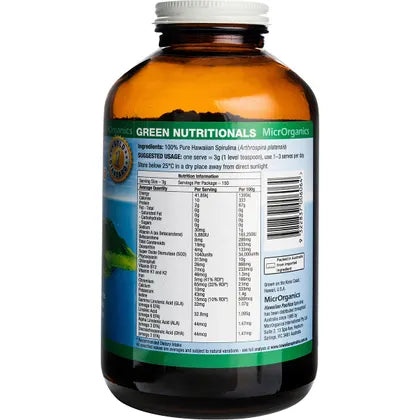 GREEN NUTRITIONALS Hawaiian Pacifica Spirulina Powder 450g