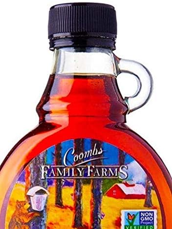 Coombs Family Farms Grade A Amber Rich Taste Organic Maple Syrup Glass, x, Amber Rich