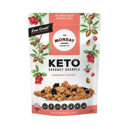 The Monday Food Co. Keto Gourmet Granola Cranberry Clusters 800g