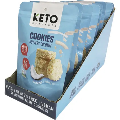 KETO NATURALS Cookies Buttery Coconut 8x64g