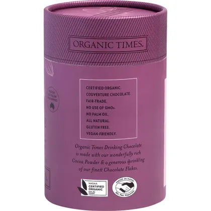 ORGANIC TIMES Drinking Chocolate 200g