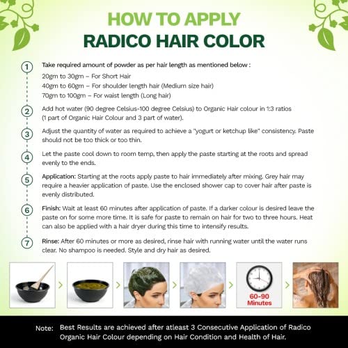 Radico Organic Mahogany Hair Colour Powder - 100g