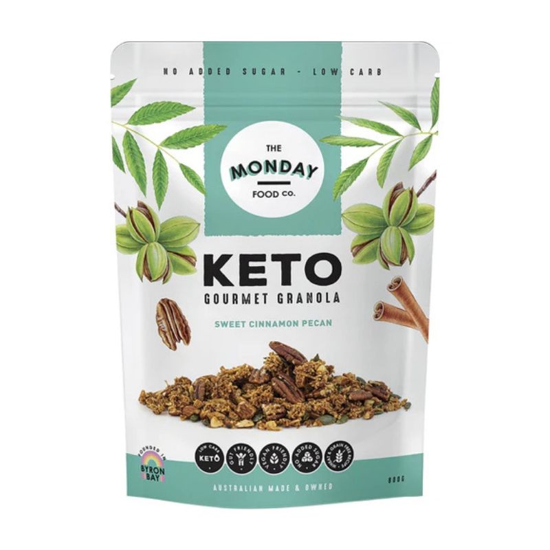 The Monday Food Co. Keto Gourmet Granola Sweet Cinnamon Pecan 800g