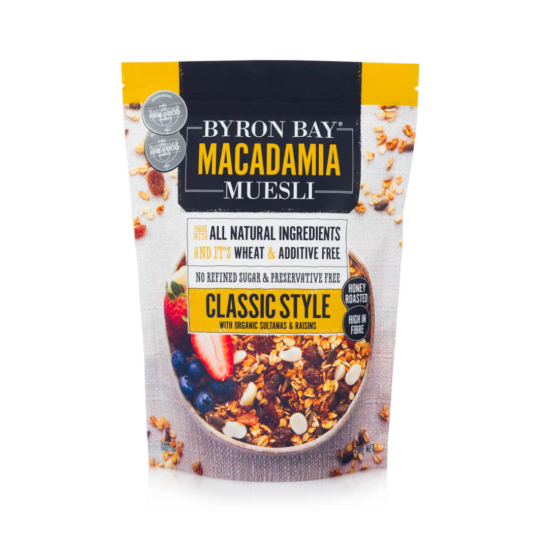 Byron Bay Macadamia Muesli Classic Style 450g