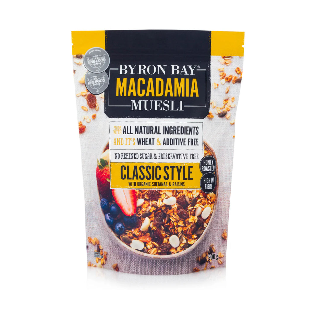 Byron Bay Macadamia Muesli Classic Style 900g