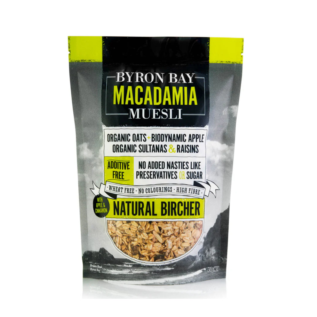 Byron Bay Macadamia Muesli Natural Bircher 450g