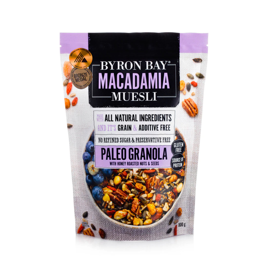 Byron Bay Macadamia Muesli Paleo Granola 800g