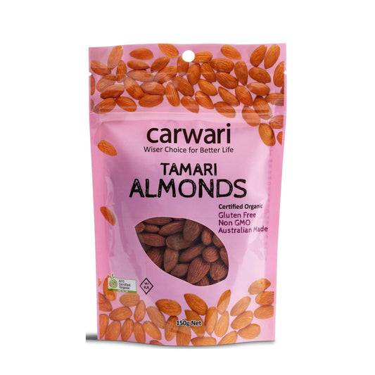 Carwari Organic Almonds Tamari 150g