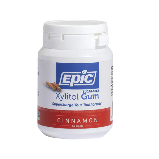 EPIC Xylitol Chewing Gum Cinnamon 50pcs