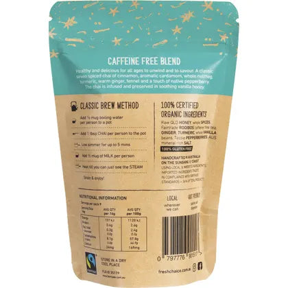 THE FRESH CHAI CO. Caffeine Free Blend Honey Soaked Chai 125g