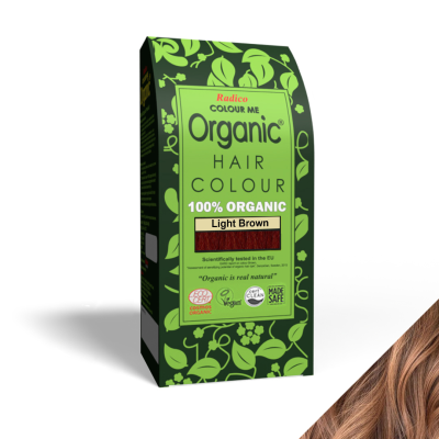 Radico Organic Light Brown Hair Colour Powder - 100g