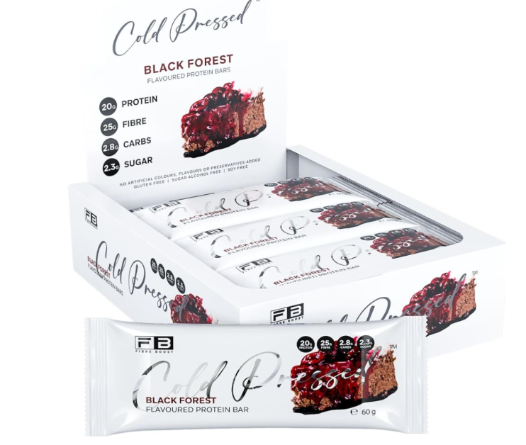 Fibre Boost Cold Pressed Black Forest flavoured Protein Bar