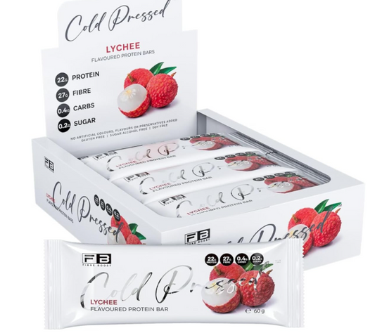 Fibre Boost Cold Pressed Lychee flavoured Protein Bar