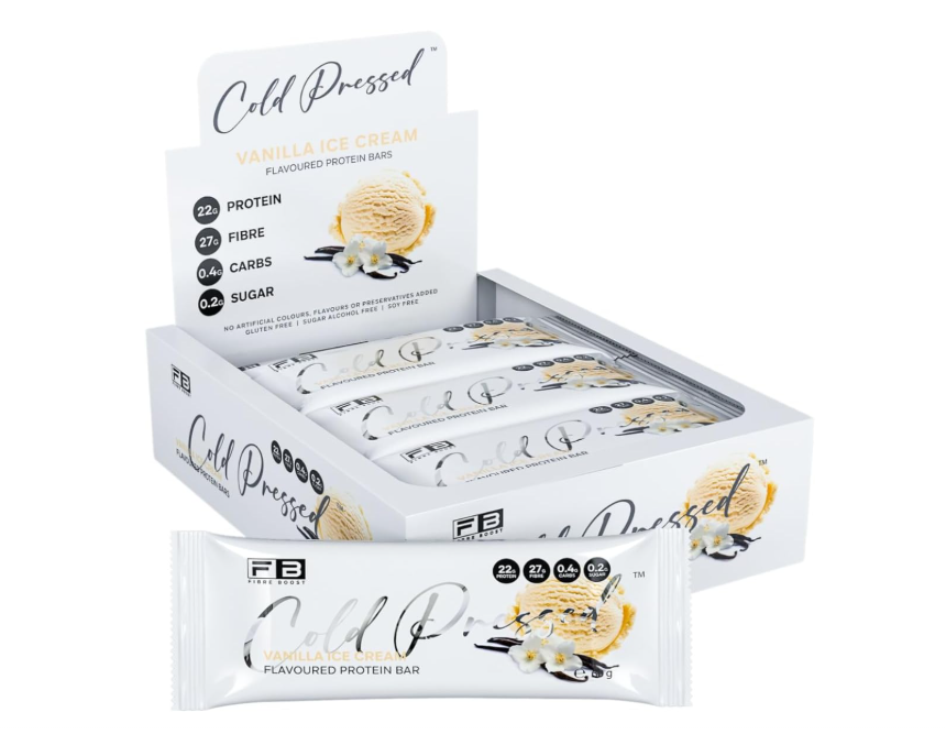 Fibre Boost Cold Pressed Vanilla Ice-Cream flavoured Protein Bar