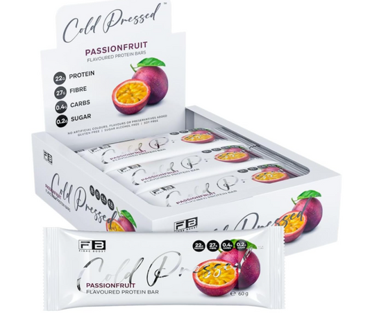 Fibre Boost Cold Pressed Passionfruit flavoured Protein Bar